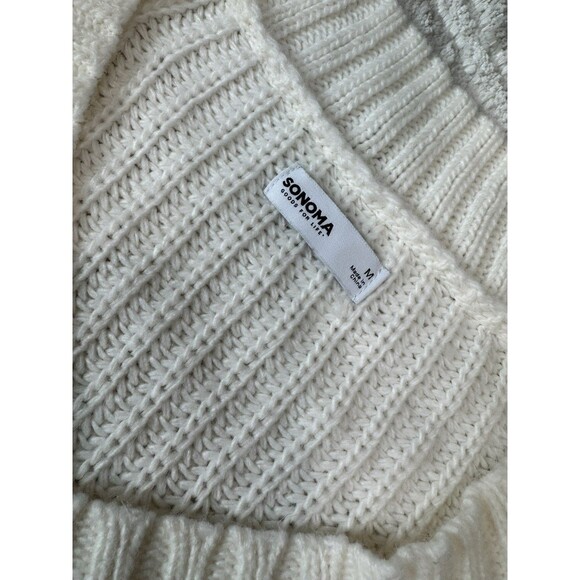 NWOT Women's Sonoma Goods For Life® Long Line V-Neck Sweater Size M - Picture 6 of 10